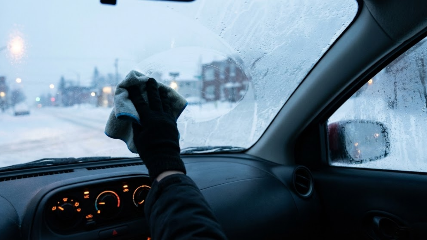 Buée sur le pare-brise : la méthode qui marche à tous les coups